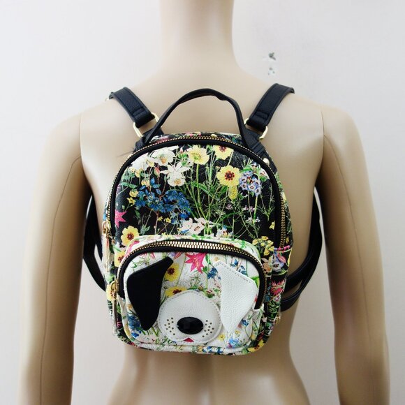 Betsey Johnson Dog/Puppy Floral Multicolor Mini Backpack NWOT! - Picture 3 of 10